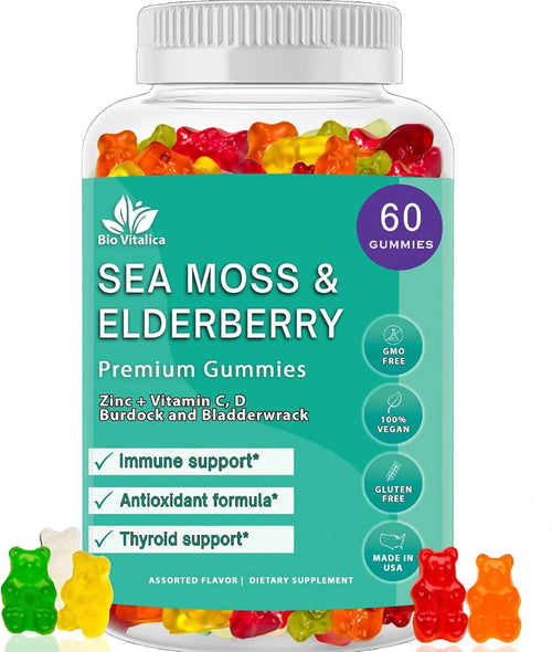 Bio Vitalica Sea Moss and Elderberry Gummies