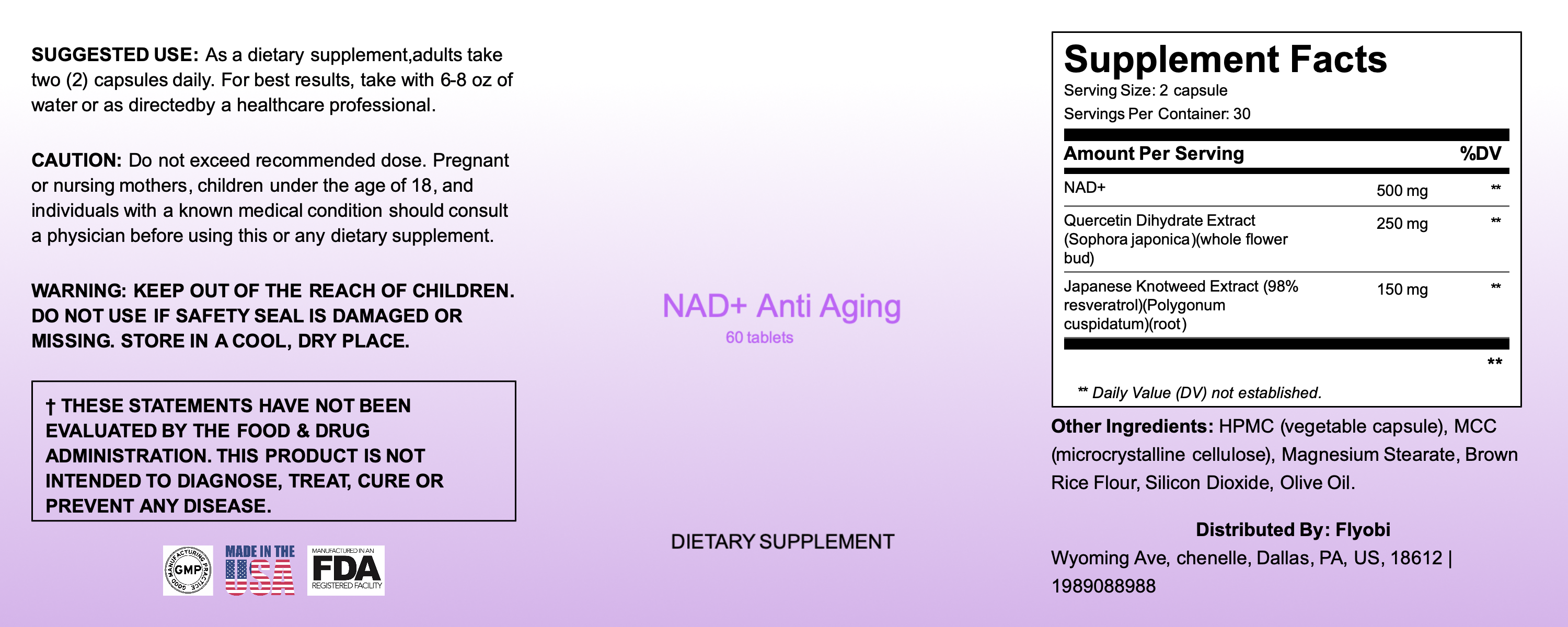 NAD Anti Aging 60 Caps image 5
