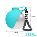 Portable Dog Water Bottle Stainless Steel with Silicone Bowl Leak Proof Pet Drinking Bottle for Dogs Cats Hiking Travel Walking