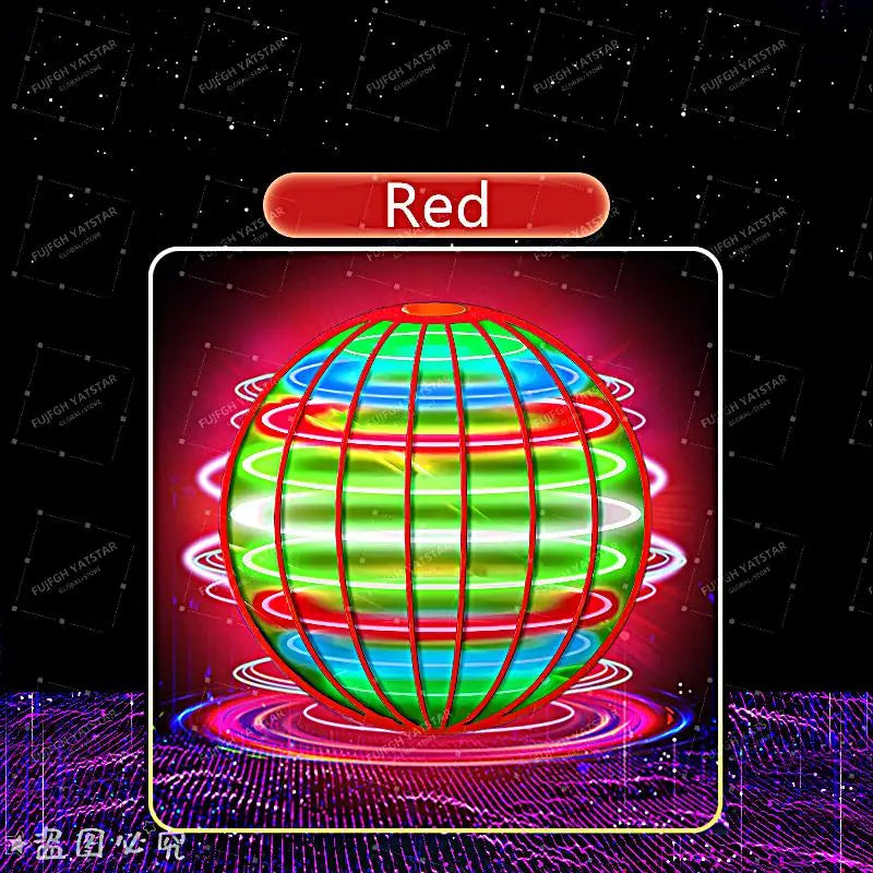 Flying Ball with Lights 2026 Hand Controlled Flying Ball Boomerang Hover Ball Flying Spinner Toy 360 ° Rotating Suspension Ball