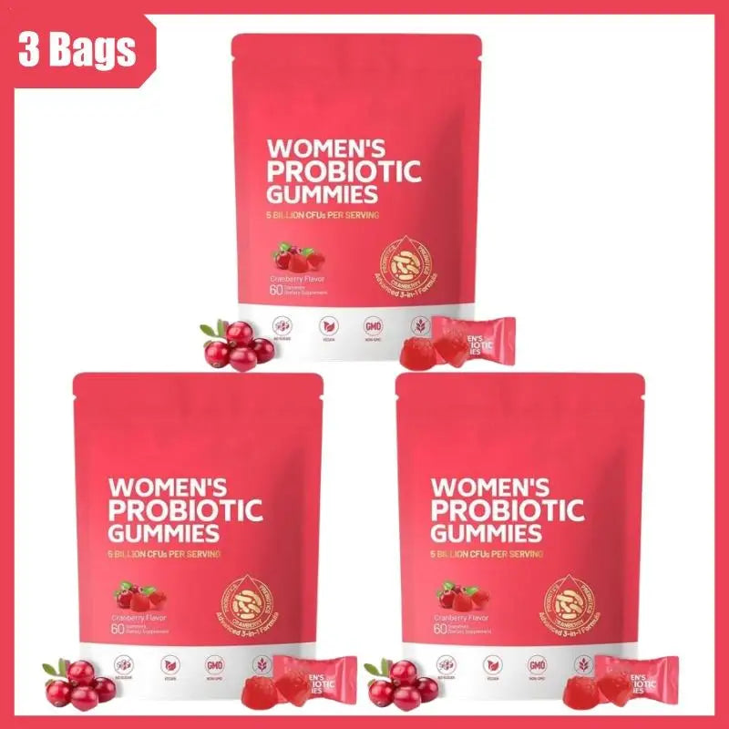 Cranberry Probiotic Gummies for Women – Gut & Urinary Support