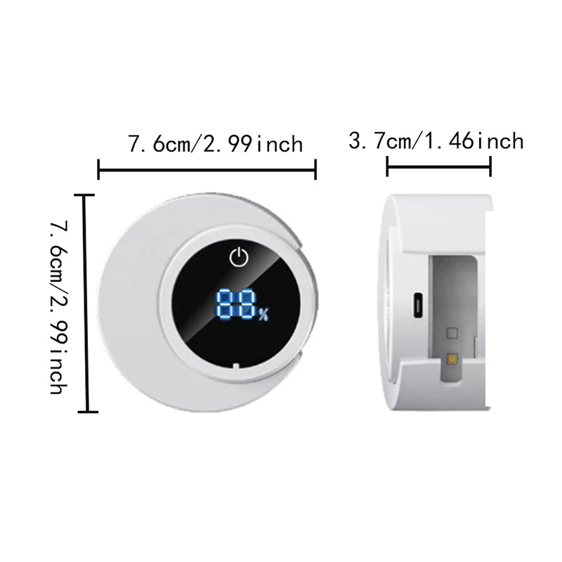 1 smart toothbrush sterilizer, wall mounted air drying toothbrush holder with 2 brush slots, bathroom accessories, home decor,
