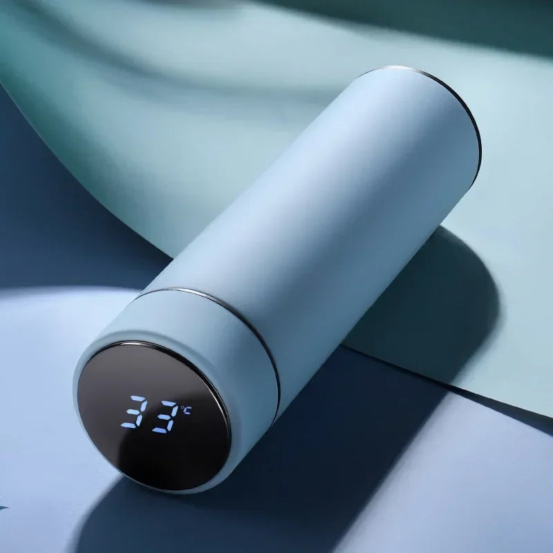 500ml Stainless Steel Thermos Cup with Temperature Display Outdoor Vacuum Insulated Divided Bottle Travel Mug Fathers Day Gift