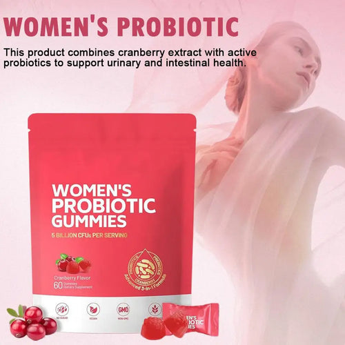 Cranberry Probiotic Gummies for Women – Gut & Urinary Support