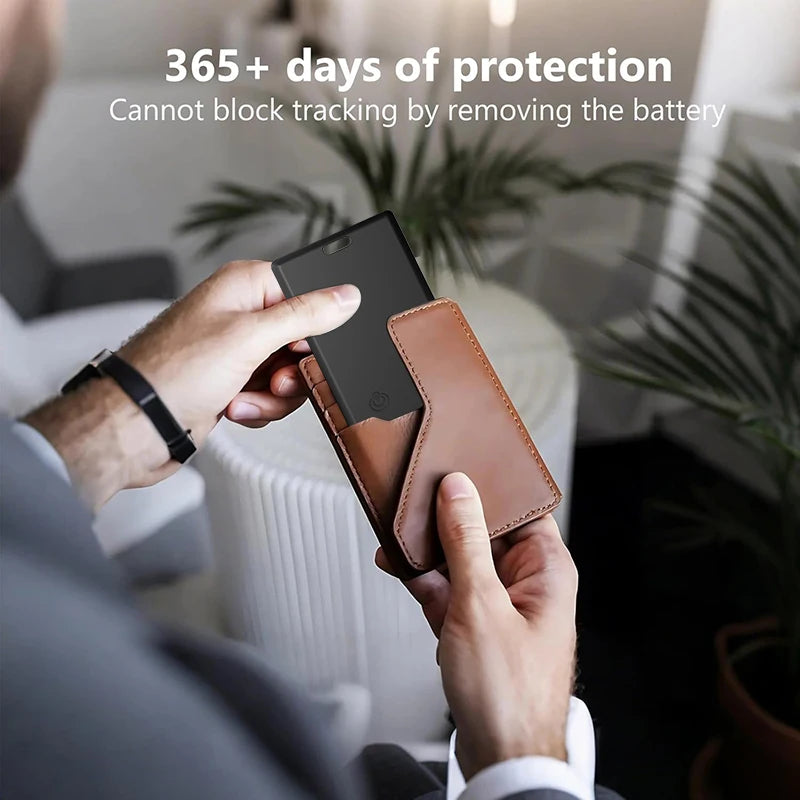 Thin Wallet Tracker Card Smart Tag Work with Find My (iOS Only) Bluetooth Search Air Tracker Tag Locator Wallet Finder Card
