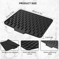 Non-Slip Silicone Kitchen Drain Mat with Built-in Drainage Design, Heat-Resistant and Easy to Clean, Suitable for Countertops